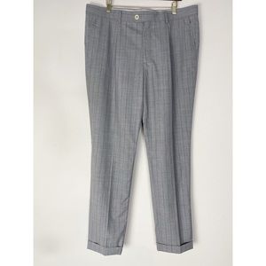 Brunello Cucinelli Men Leisure Fit 100%Wool Pinstripe Print Dress Pants waist 38